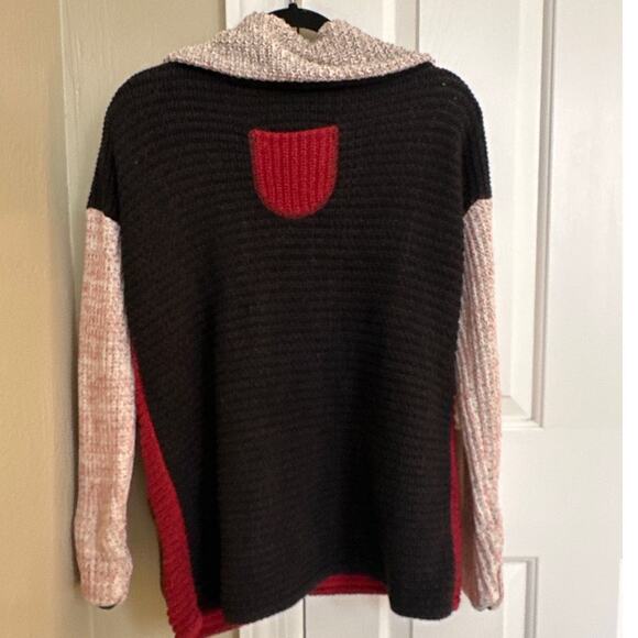 Margaret Winters New York Artistic Patchwork Cardigan Made in USA Medium - Picture 4 of 7